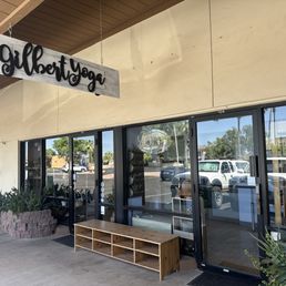 The front of Gilbert Yoga The front of Gilbert Yoga