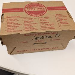 Apple Spice - Everyone's box had their name on it, super clear and easy to spot.