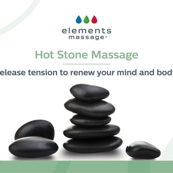 Elements Massage - The stones will warm your body and loosen your muscles to allow for a release of tension and stress without adding extra pressure. - Massage Near Me - Roseville, Minnesota Elements Massage - The stones will warm your body and loosen your muscles to allow for a release of tension and stress without adding extra pressure. - Massage Near Me - Roseville, Minnesota
