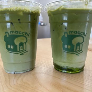 Macchi - macchi matcha-honeydew latte (right) macchi matcha-regular (left) - Cafes Near Me - Pleasanton, California Macchi - macchi matcha-honeydew latte (right) macchi matcha-regular (left) - Cafes Near Me - Pleasanton, California