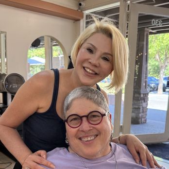 Diane's Salon - Diane and another satisfied customer me! - Nail Salons Near Me - Portola Valley, California