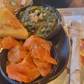 Cornbread - Newark - Sweet potatoes,  greens, fish and cornbread - Southern Near Me - Newark, New Jersey