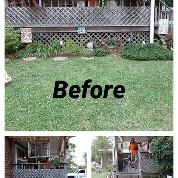 Saving Grace Home & Lawn Maintenance - This is what the porch looked like before we got to it. - Handyman Near Me Saving Grace Home & Lawn Maintenance - This is what the porch looked like before we got to it. - Handyman Near Me