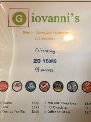 Menu photo 6 Giovanni's Restaurant Weston, WV Menu photo 6 Giovanni's Restaurant Weston, WV