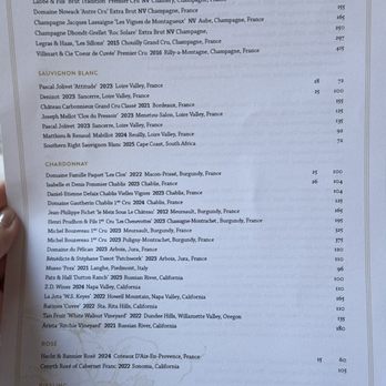 Brasserie Ten Ten - 07/18/2026 - White Wine Menu - French Near Me - Boulder, Colorado