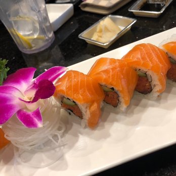 Sake Sake 2 Sushi - Salmon lover roll. Well half of it. - Sushi Bars Near Me - Upland, California
