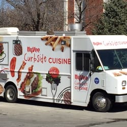 Hy-Vee Midtown Curbside Cuisine - The truck parked at its home base near 50th & Center HyVee