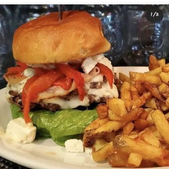 The Stockhouse Grill - a burger and french fries - Burgers Near Me - Sault Ste. Marie, Ontario The Stockhouse Grill - a burger and french fries - Burgers Near Me - Sault Ste. Marie, Ontario