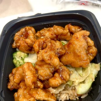 Panda Express - Bowl with fried rice supreme greens and orange chicken - Chinese Near Me - Bronx, New York