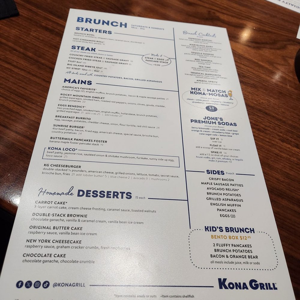 Kona Grill - Dallas - Menu 2 - Sushi Bars Near Me - Dallas, Texas Kona Grill - Dallas - Menu 2 - Sushi Bars Near Me - Dallas, Texas