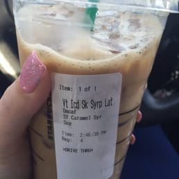 Iced Skinny Caramel Latte