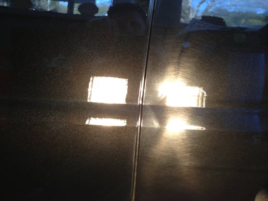 Photo of Orinda Auto Detail - Orinda, CA, US. After/Before. During our process of correcting paint we use really bright halogen lamps to insure we can see everything!