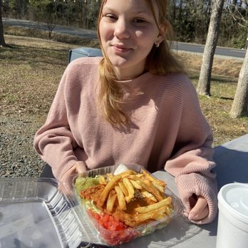 Hot Mess Burgers - Eating More Chicken-Try Our Fried Cluck Salad - Burgers Near Me - Midland, North Carolina Hot Mess Burgers - Eating More Chicken-Try Our Fried Cluck Salad - Burgers Near Me - Midland, North Carolina