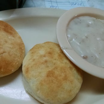 Ross's Diner - Just wanted to try the biscuits, the gravy was a mistake.  Good biscuits! - Southern Near Me - Cartersville, Georgia