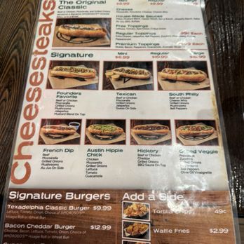 Texadelphia - Menu - Sandwiches Near Me - Eastland, Texas Texadelphia - Menu - Sandwiches Near Me - Eastland, Texas