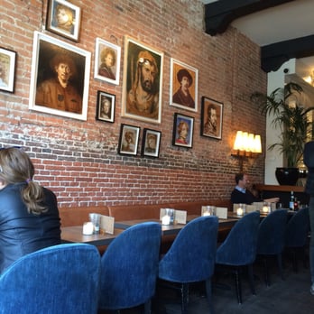 Herengracht Restaurant & Bar - Beautiful wall painting - French Near Me - Amsterdam, New Hampshire