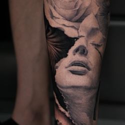 Manny Valerio, black and grey hyperrealism tattoo artist, owner of Sovereign Gallery, Greenwich, CT