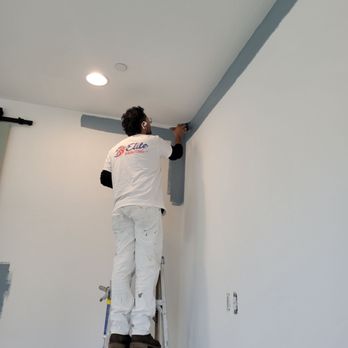 Elite Painting - I believe that's David cutting-in. Crisp line. - Painters Near Me