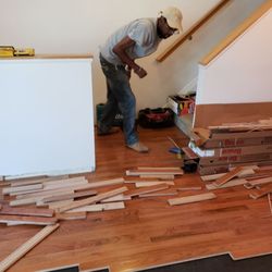 A-1 Handyman service - Installing new hardwood flooring