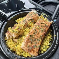Mamie G's - Salmon and fried rice