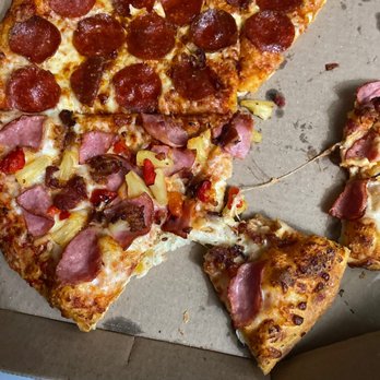 Dominos Pizza - Weak cut pizza - Pizza Near Me - Hercules, California