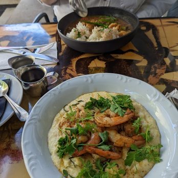 The Attic - Delicious Gumbo and Shrimp and Grits. Highly recommend both! - Breakfast & Brunch Near Me - Long Beach, California The Attic - Delicious Gumbo and Shrimp and Grits. Highly recommend both! - Breakfast & Brunch Near Me - Long Beach, California