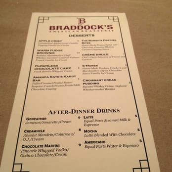 Braddock's Rebellion - Dessert menu!!!! - New American Near Me - Pittsburgh, Pennsylvania Braddock's Rebellion - Dessert menu!!!! - New American Near Me - Pittsburgh, Pennsylvania