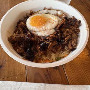 MF International - Sisig bowl with egg and pancit noodles - Mexican Near Me - Sparks, Nevada