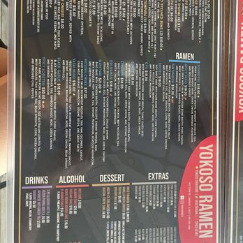 Yokoso Ramen - Menu - Japanese Near Me - Sarasota, Florida