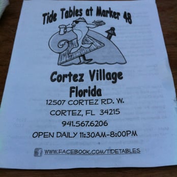 Tide Tables - Seafood Near Me - Cortez, Florida Tide Tables - Seafood Near Me - Cortez, Florida