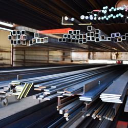 Vern Lewis Welding Supply - On-site custom cut steel on the North side of the building.