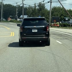 Key Limousine & Transportation - License plate Key 4 Livery driving today on 139 in Marshfield, right over the Pembroke line