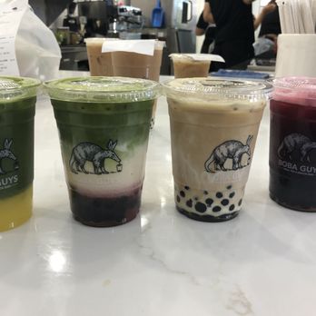 Boba Guys - Mango matcha sparkler, strawberry matcha latte with boba, espresso milk tea with boba, hibiscus mint iced tea - Coffee & Tea Near Me - Oakland, California Boba Guys - Mango matcha sparkler, strawberry matcha latte with boba, espresso milk tea with boba, hibiscus mint iced tea - Coffee & Tea Near Me - Oakland, California