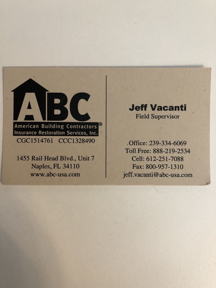 Slide of American Building Contractors Insurance Restoration Services
