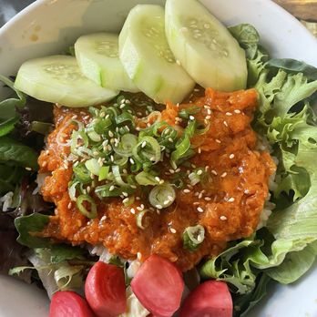 Yuko Kitchen DTLA - Spicy Salmon Rice Bowl - Japanese Near Me - Los Angeles, California Yuko Kitchen DTLA - Spicy Salmon Rice Bowl - Japanese Near Me - Los Angeles, California