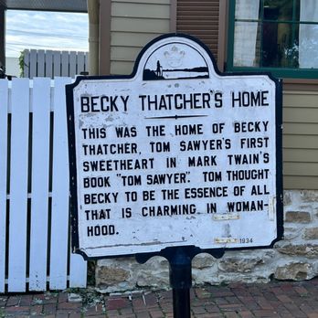 Becky Thatcher's Home - Sign outside - Gift Shops Near Me - Hannibal, Missouri Becky Thatcher's Home - Sign outside - Gift Shops Near Me - Hannibal, Missouri