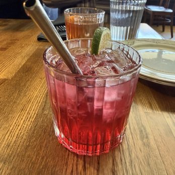 Corbeau - Hibiscus gin and tonic - Wine Bars Near Me - Tacoma, Washington