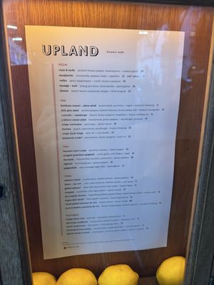 Menu photo 2 Upland New York, NY Menu photo 2 Upland New York, NY