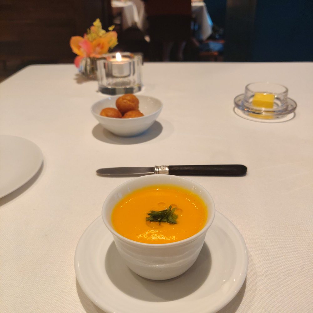 Comice - Cold carrot soup - French Near Me - Paris, 75 Comice - Cold carrot soup - French Near Me - Paris, 75