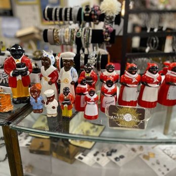 Lincoln Antique Mall - Super racist objects on front counter - Antiques Near Me - Chicago, Illinois