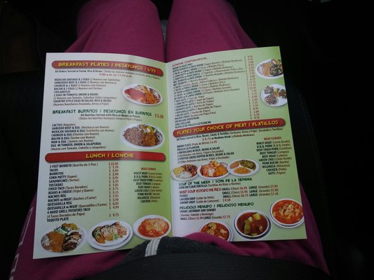 Menu photo 6 El Atacor No 9 Downey, CA