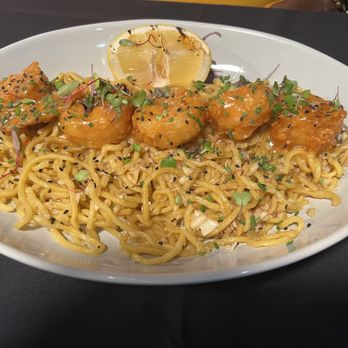 Bleu Kitchen Garlic Noodle Bar - Fried shrimp with blue bang sauce - Noodles Near Me - Las Vegas, Nevada Bleu Kitchen Garlic Noodle Bar - Fried shrimp with blue bang sauce - Noodles Near Me - Las Vegas, Nevada