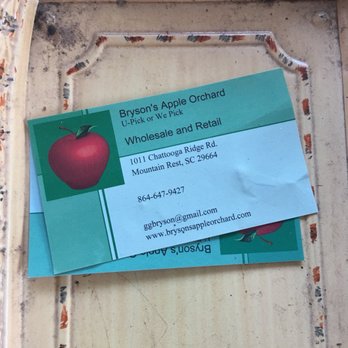 Bryson's Apple Orchard - Info - Farms Near Me - Mountain Rest, South Carolina