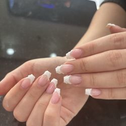 Milano Nail Spa - AMAZING french tip with 3D design!