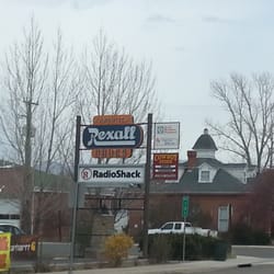 Radio Shack - Radio Shack, Rexall Drug, and the Cowboy Store...all in ine