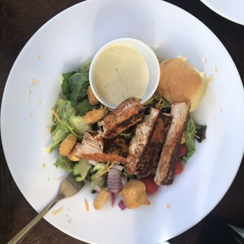 Fisherman's Market - BLACKENED SALMON SALAD with Caesar dressing - Seafood Near Me - Eugene, Oregon