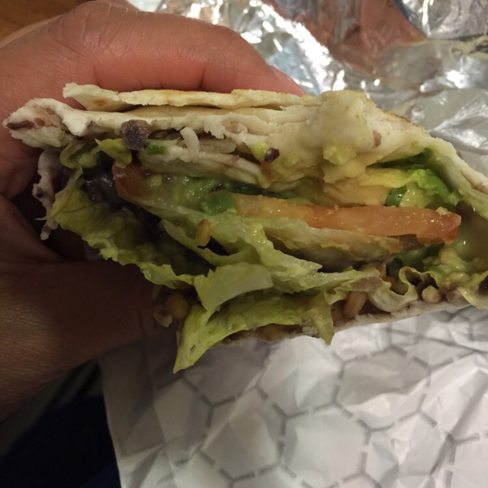 Taqueria Morelos - Vegetarian burrito with rice and beans....let me know if you find the rice and beans - Mexican Near Me - Newark, New Jersey Taqueria Morelos - Vegetarian burrito with rice and beans....let me know if you find the rice and beans - Mexican Near Me - Newark, New Jersey