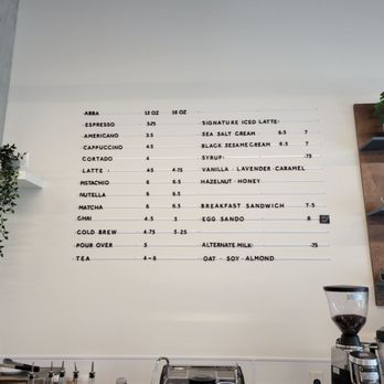 Abba Coffee Roasters - Menu (April 2023) - Coffee & Tea Near Me - Portland, Oregon Abba Coffee Roasters - Menu (April 2023) - Coffee & Tea Near Me - Portland, Oregon