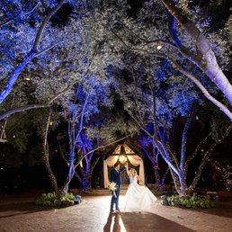 Lit up courtyard thanks to entertainment express!