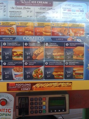 Menu photo 5 Sonic Drive-In North Strabane Township, PA